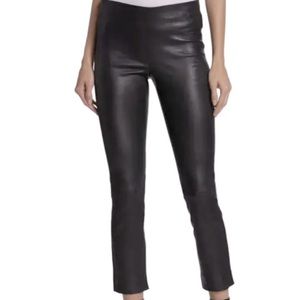 VINCE 100% Lamb Leather Black Pants S $995